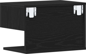 vidaXL Ścienny szafka nocna Czarne dąb Drewno inżynieryjne 46x30x30 cm 6