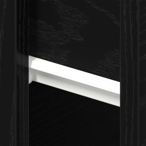 vidaXL Ścienny szafka nocna Czarne dąb Drewno inżynieryjne 46x30x30 cm 10