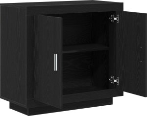 vidaXL Szafka Czarny dąb Drewno inżynieryjne Średni Bufet Prostokątny 5