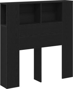 vidaXL Wezgłowie Czarny dąb Drewno 100x18.7x104.5 3