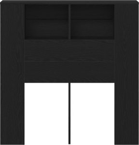 vidaXL Wezgłowie Czarny dąb Drewno 100x18.7x104.5 6