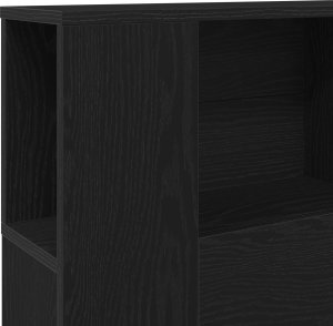 vidaXL Wezgłowie Czarny dąb Drewno 100x18.7x104.5 8