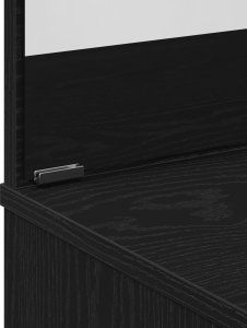 vidaXL Toaletka Czarny dąb Drewno drewnopochodne Lustro 9