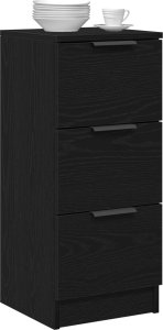 vidaXL Szafka Czarny dąb Szafka Prostokątna 2