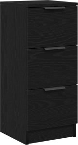 vidaXL Szafka Czarny dąb Szafka Prostokątna 3