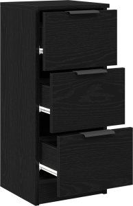 vidaXL Szafka Czarny dąb Szafka Prostokątna 6