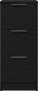 vidaXL Szafka Czarny dąb Szafka Prostokątna 8