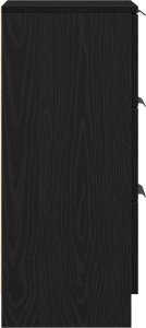 vidaXL Szafka Czarny dąb Szafka Prostokątna 9