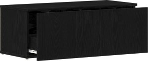 vidaXL szafka RTV Czarny Dąb Drewno Średnia Szafka RTV Prostokątna 5