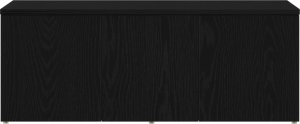 vidaXL szafka RTV Czarny Dąb Drewno Średnia Szafka RTV Prostokątna 7