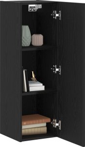 vidaXL Szafka RTV Czarny dąb 30.5 x 30 x 90 cm 2