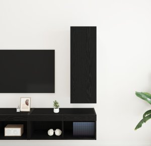 vidaXL Szafka RTV Czarny dąb 30.5 x 30 x 90 cm 4