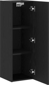 vidaXL Szafka RTV Czarny dąb 30.5 x 30 x 90 cm 5