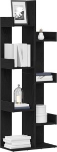 vidaXL Regał Czarny dąb Drewno inżynieryjne 48 x 25.5 x 140 cm 2