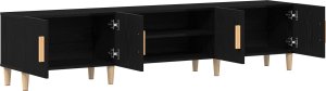 vidaXL Szafka RTV Czarny dąb Duża Szafka RTV 5