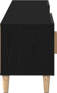 vidaXL Szafka RTV Czarny dąb Duża Szafka RTV 8