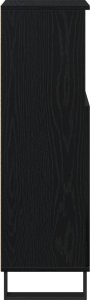 vidaXL Szafka łazienkowa Czarny dąb Średnia 8