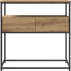 vidaXL Stolik Konsolowy Dąb rzemieślniczy Drewno inżynieryjne 5