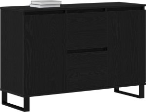 vidaXL Szafka Czarny dąb MDF z fornirem z czarnego dębu Średni 2