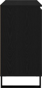 vidaXL Szafka Czarny dąb MDF z fornirem z czarnego dębu Średni 8