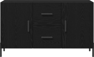 vidaXL Bufet Czarny dąb Drewno Średni Stylowy bufet Prostokątny 7