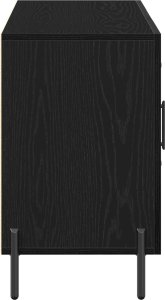 vidaXL Bufet Czarny dąb Drewno Średni Stylowy bufet Prostokątny 8