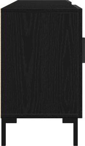 vidaXL Szafka RTV Czarny dąb Drewno inżynieryjne Standard Magazyn 7