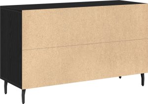 vidaXL Szafka Czarny Dąb Drewno 100 cm szerokości Bufet Prostokątny 6