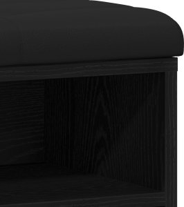 vidaXL Ławka do przechowywania Czarny dąb Drewno kompozytowe, pianka 8