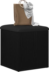 vidaXL Ławka do przechowywania Czarny dąb Drewno 42 x 42 x 45 cm 2