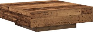 vidaXL Stolik kawowy Stare drewno Drewno 100 x 100 x 31 cm 2