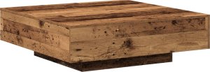 vidaXL Stolik kawowy Stare drewno Drewno 100 x 100 x 31 cm 3