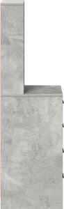 vidaXL Szary beton Beton Standardowy Nowoczesny wysoki stół 4