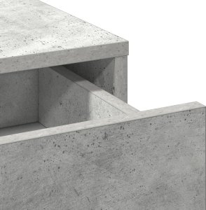 vidaXL Szary beton Beton Standardowy Nowoczesny wysoki stół 5