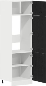 vidaXL Szafka kuchenna Czarny dąb 60 x 31 x 207 cm 5