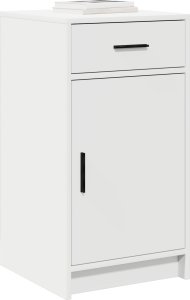 vidaXL Biały Drewno Średni Bufet Prostokątny Współczesny 2