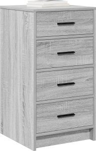 vidaXL Szary Sonoma Drewno inżynieryjne Średni Szafka Prostokątna 2