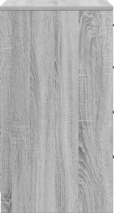 vidaXL Szary Sonoma Drewno inżynieryjne Średni Szafka Prostokątna 8