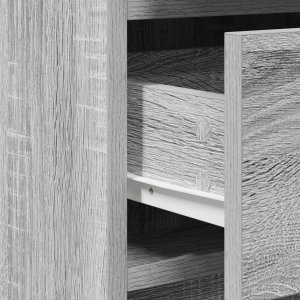 vidaXL Szary Sonoma Drewno inżynieryjne Średni Szafka Prostokątna 9