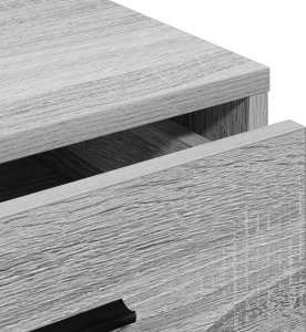 vidaXL Szary Sonoma Drewno inżynieryjne Średni Szafka Prostokątna 10