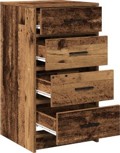 vidaXL Stare drewno Lite drewno z odzysku Średni Bufet Prostokątny 5