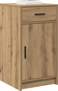 vidaXL Dąb rzemieślniczy Drewno inżynieryjne Kompaktowy Szafka boczna 2