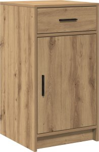 vidaXL Dąb rzemieślniczy Drewno inżynieryjne Kompaktowy Szafka boczna 3