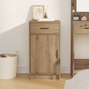 vidaXL Dąb rzemieślniczy Drewno inżynieryjne Kompaktowy Szafka boczna 4
