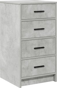 vidaXL Betonowa szara Drewno inżynieryjne Szafka boczna Prostokątna 3