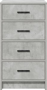 vidaXL Betonowa szara Drewno inżynieryjne Szafka boczna Prostokątna 7