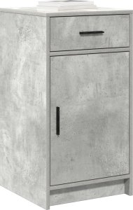 vidaXL Szary beton Drewno inżynieryjne Średni Szafka boczna 2