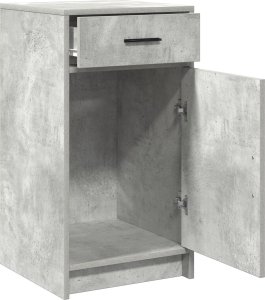 vidaXL Szary beton Drewno inżynieryjne Średni Szafka boczna 5