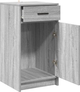 vidaXL Szary Sonoma Drewno inżynieryjne Kompaktowy Szafka bufetowa 5