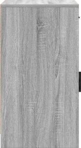 vidaXL Szary Sonoma Drewno inżynieryjne Kompaktowy Szafka bufetowa 8